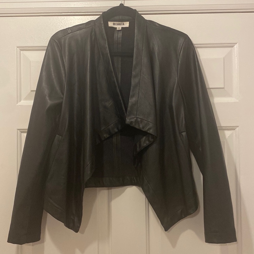 BB Dakota Open Faux Leather Jacket